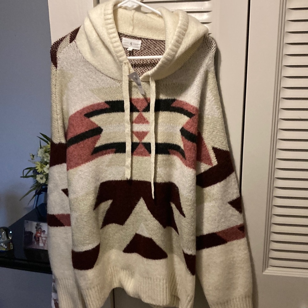 Lou and Grey Hooded Sweater.